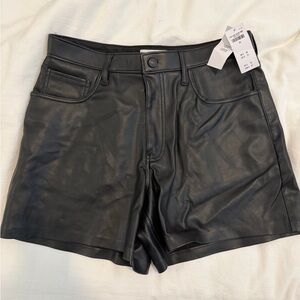 Abercrombie & Fitch Leather Dad Short High Rise